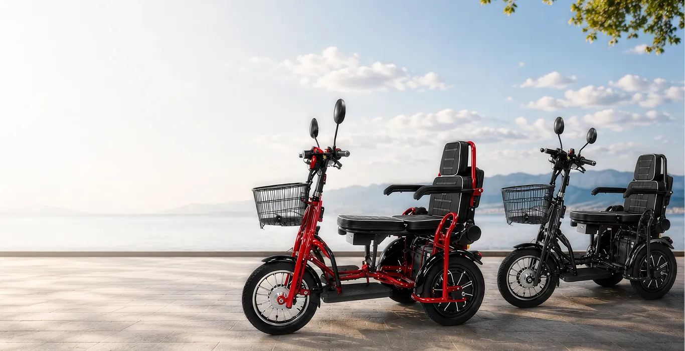Tressel trikes by the water